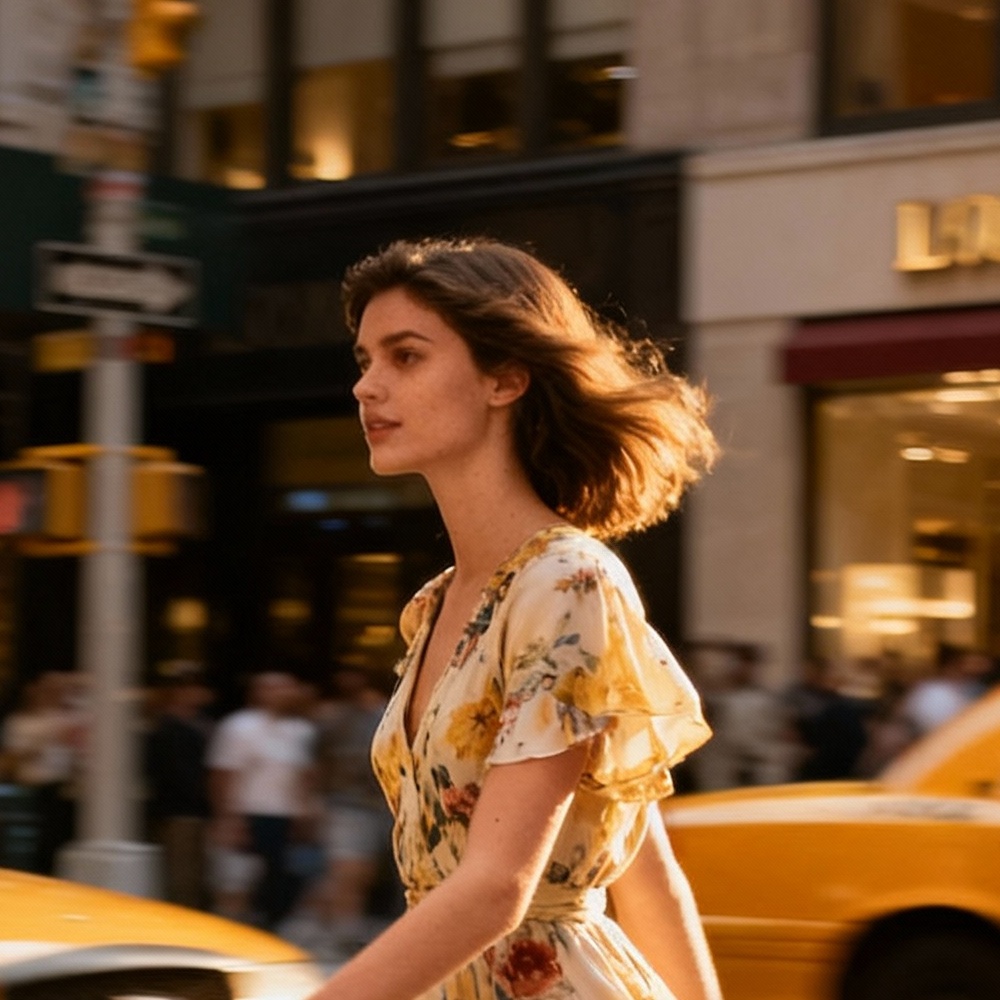 Девушка в мегаполисе